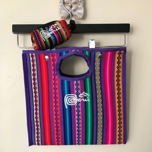 Handcrafted Woven Fabric Peruvian Handbag Purse 🌈